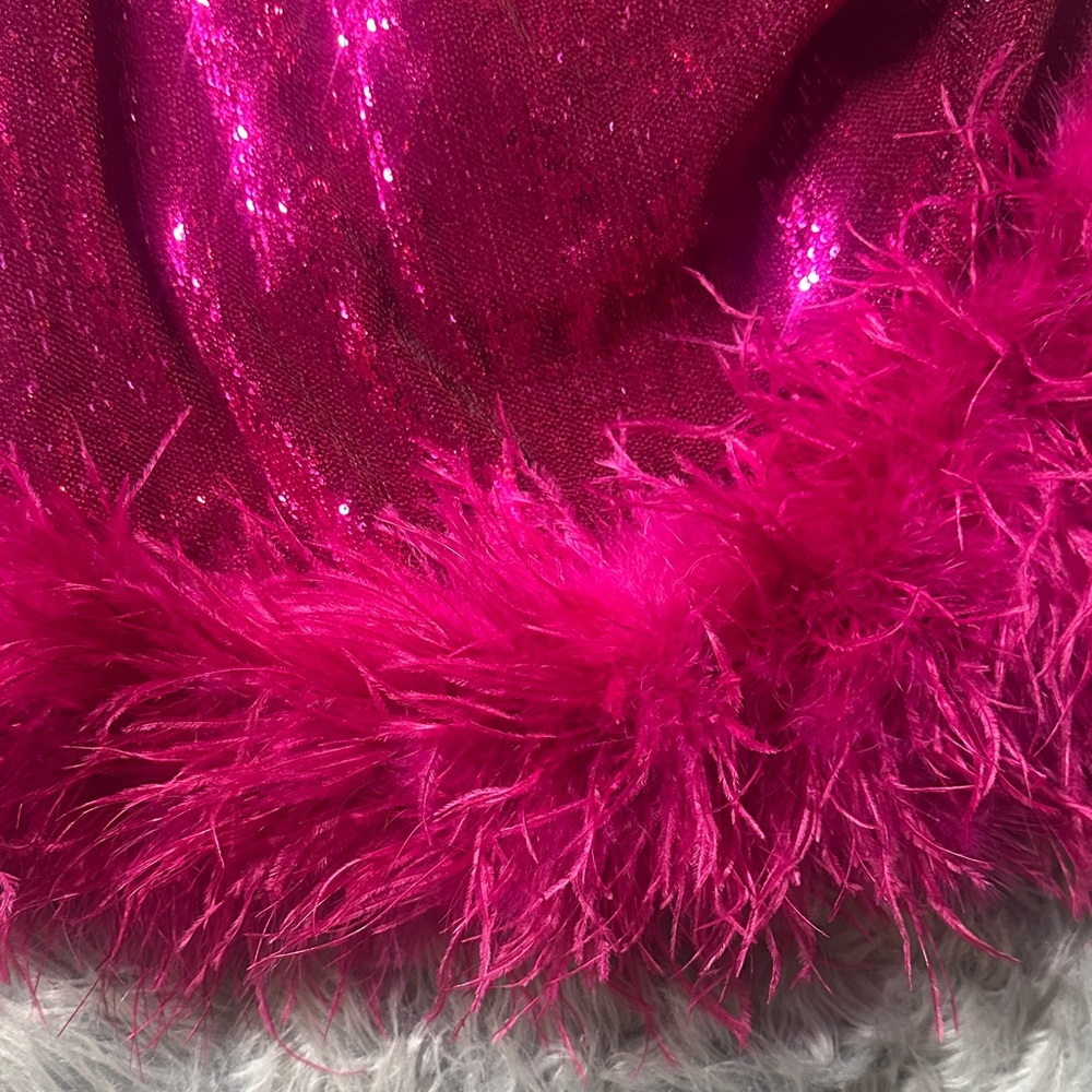 NADINE MERABI Vibrant Pink Sequin Dress xxl - Picture 4 of 7
